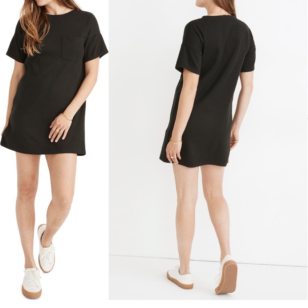 Madewell Black T-shirt dress